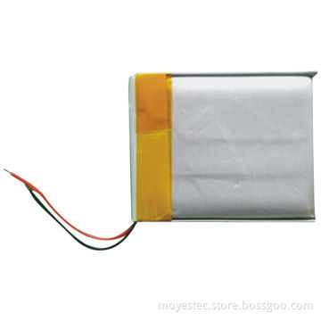 3.7V/110mAh 451230 Bend/Li-ion Curved Battery for Sports Bracelets and iWatch, Sports Bras